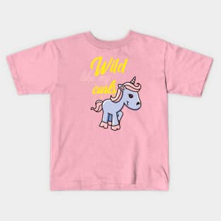 Wild like my curls. Unicorn lover gift Kids T-Shirt